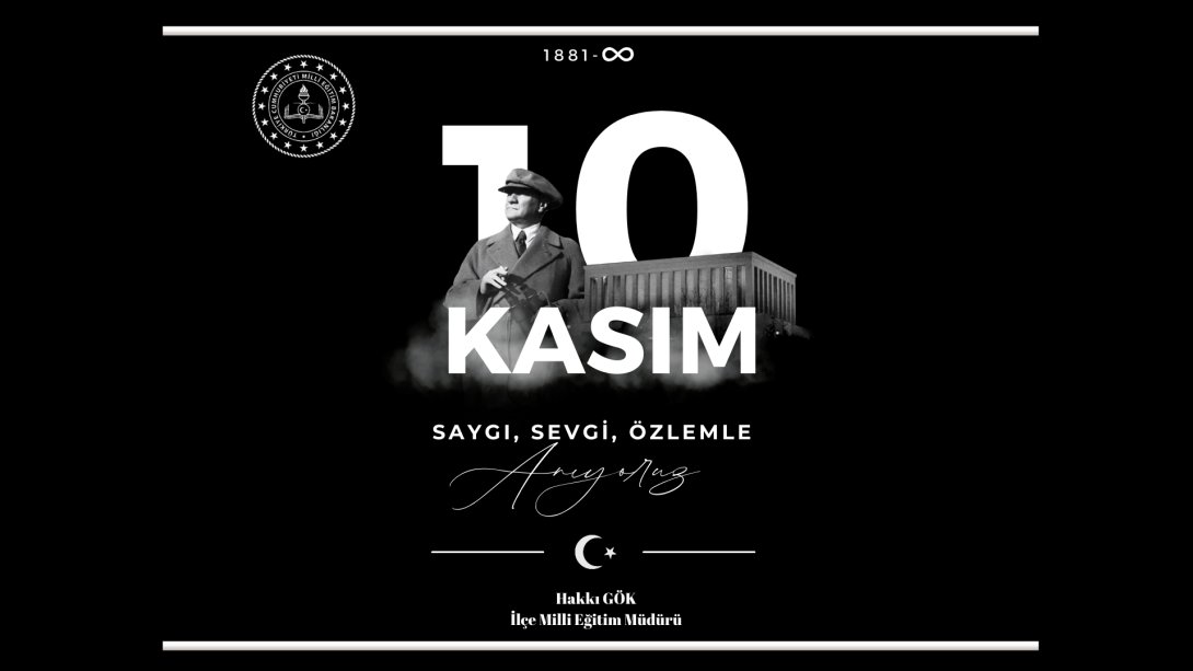 Cumhuriyetimizin kurucusu Gazi Mustafa Kemal Atatürk'ü ebediyete irtihal edişinin 86. yıl dönümünde saygı, sevgi ve rahmetle anıyoruz.